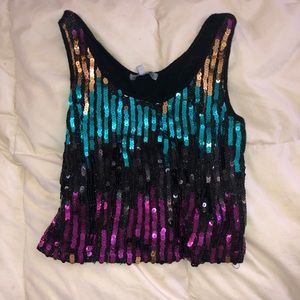 sequin top